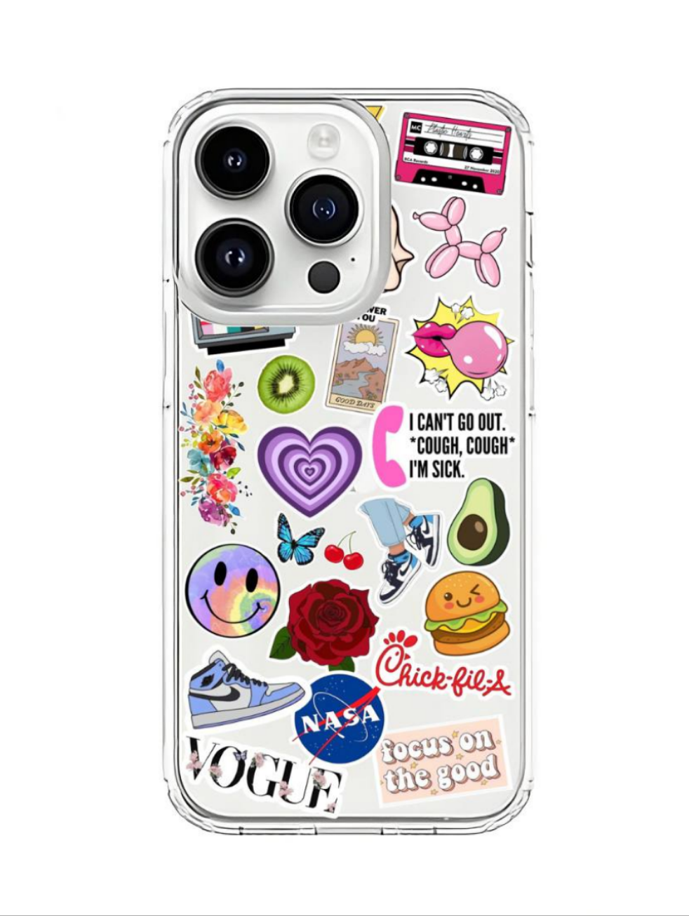 Multi Sticker Clear Case