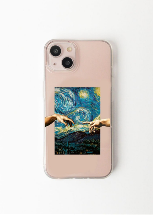 Starry Hands sticker silicone case