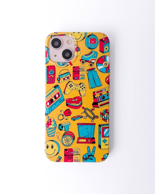 Pop Art Yellow Silicone Case