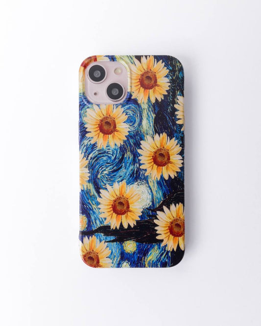 Sunflower Starry Night Silicone Case