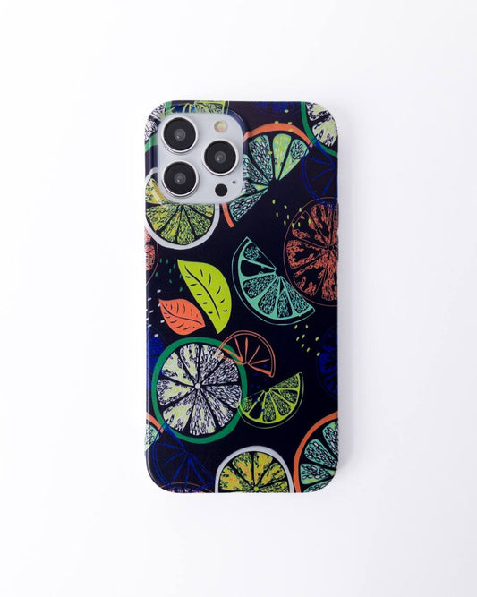 Lime Navy Blue Silicone Case