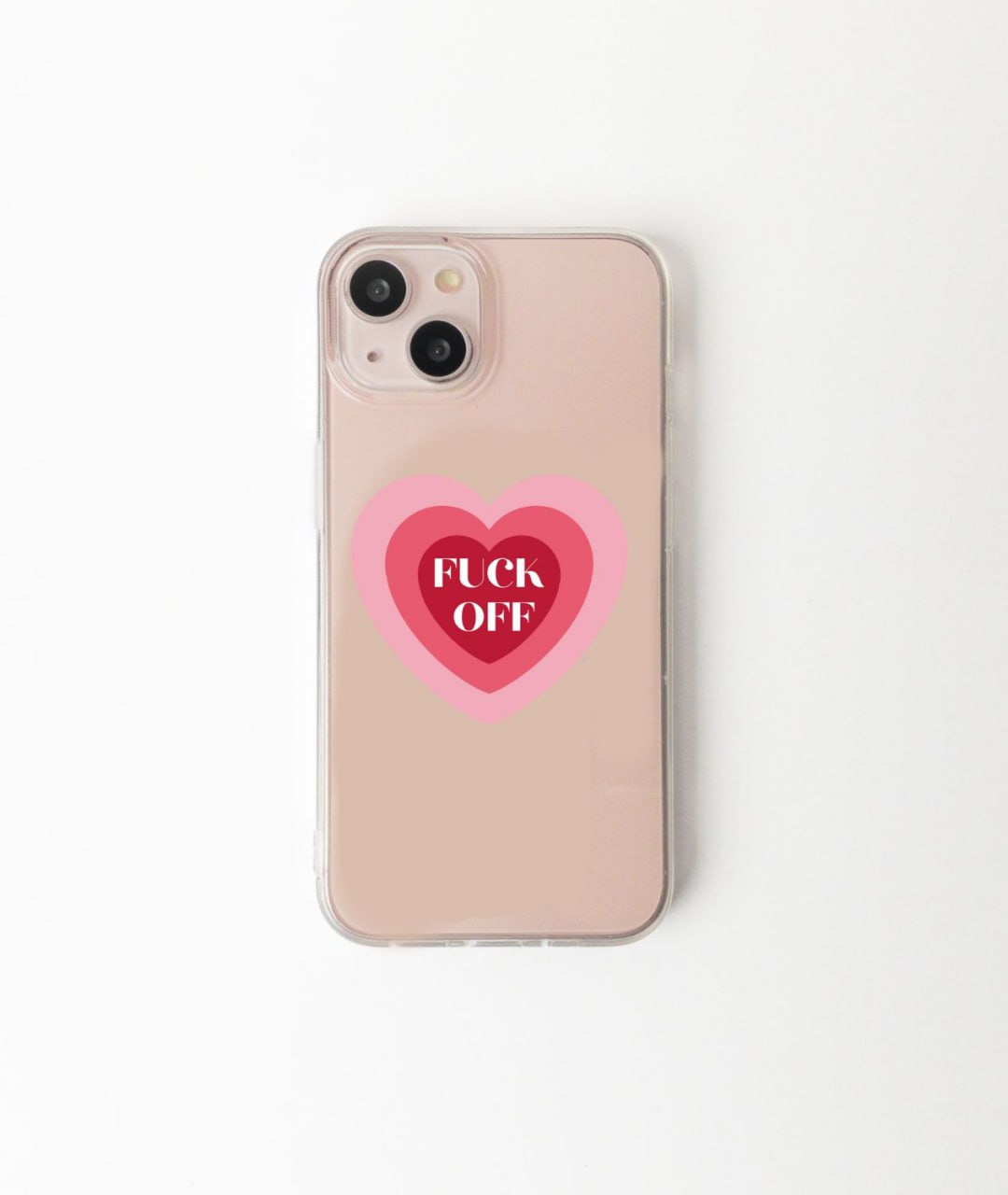 Fuck off sticker silicone case