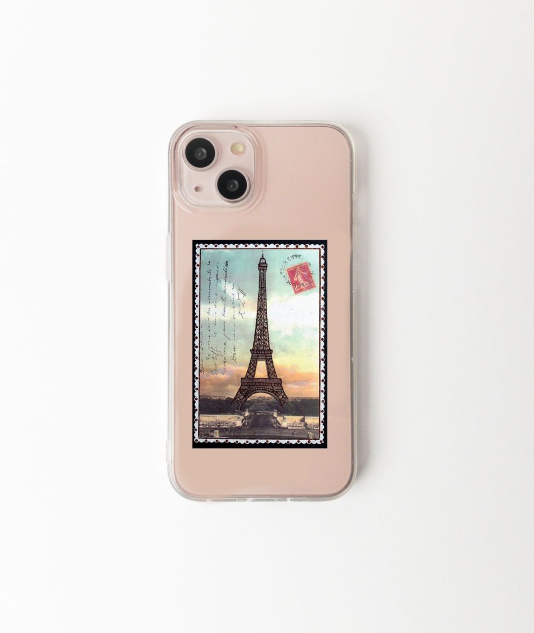 Eiffel sticker silicone case