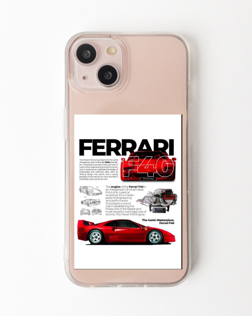 Ferrari Sticker Clear Case