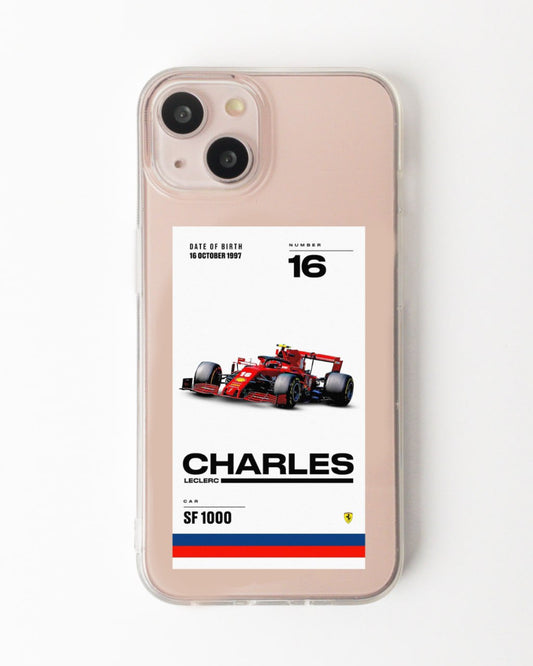 Charles Sticker Clear Case