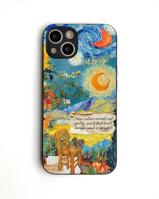 Artistic Starry Night Glass Case