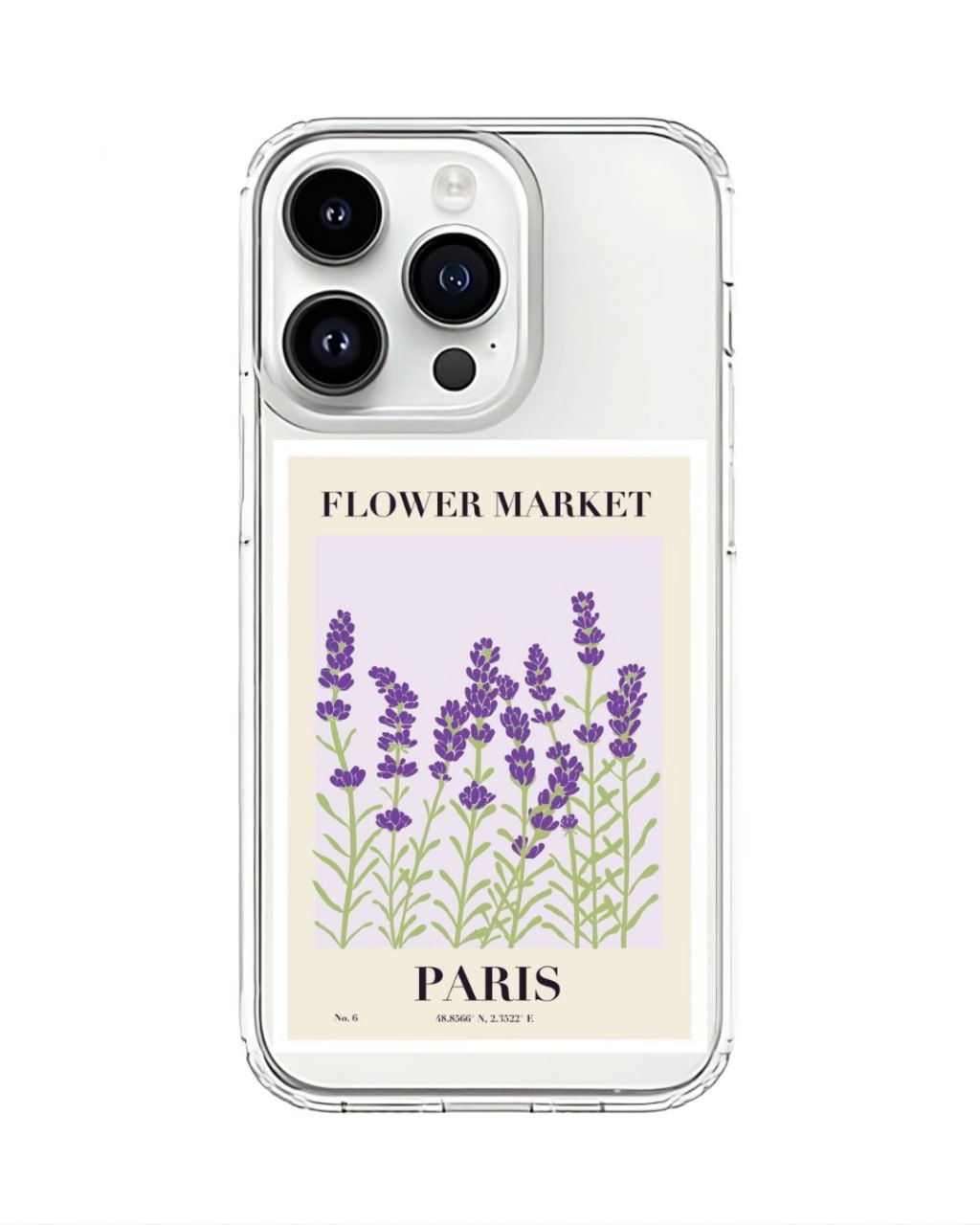 Paris Flower Market Clear Case