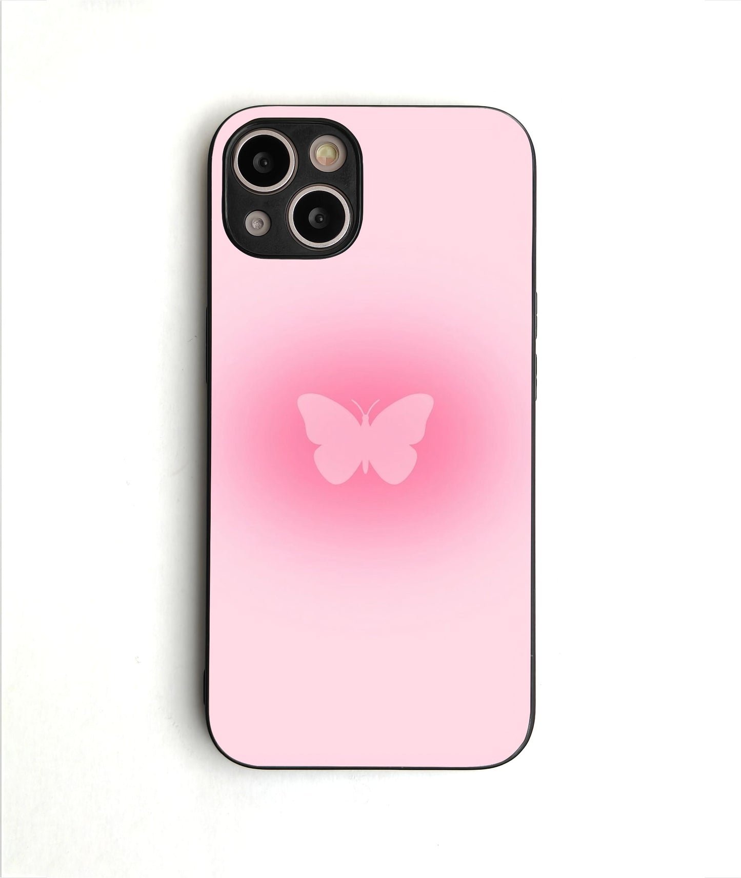 Butterfly Blur Glass Case