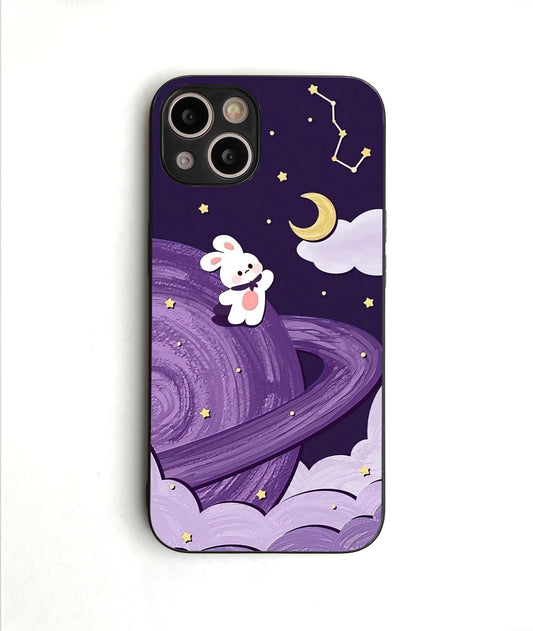 Moon Bunny Glass Case