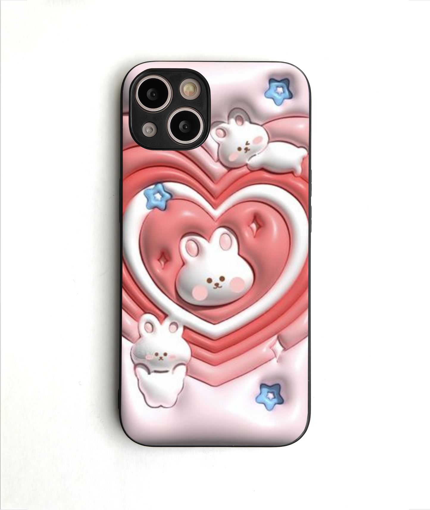 Illusion 3D Heart Glass Case